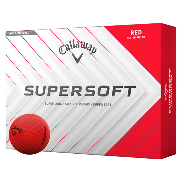 Мячи для гольфа Callaway Supersoft Red (12 штук)