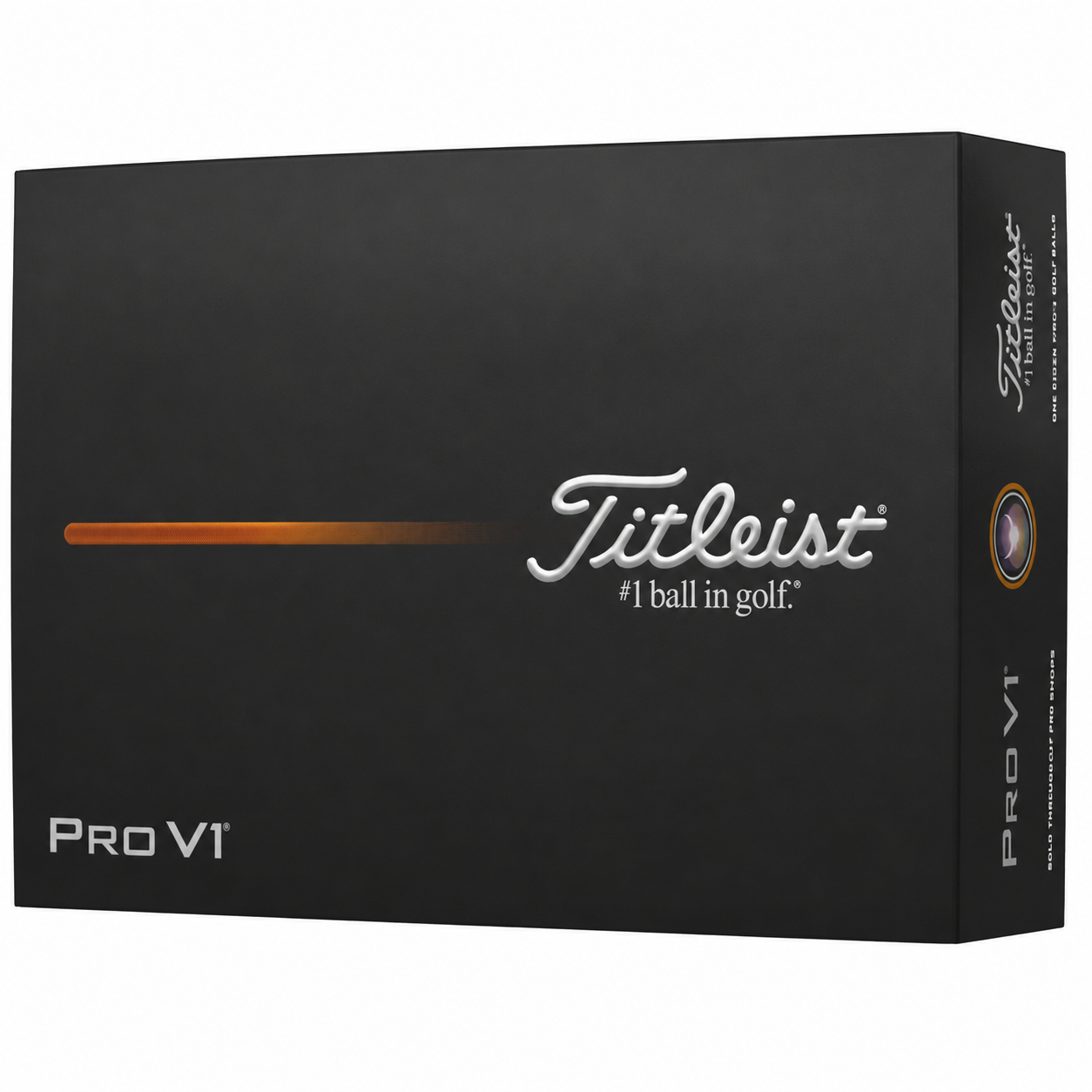 Дюжина белых мячей для гольфа Titleist Pro V1 в оригинальной упаковке