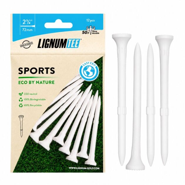 Ти для гольфа Lignum Tee Sport White 72 мм  