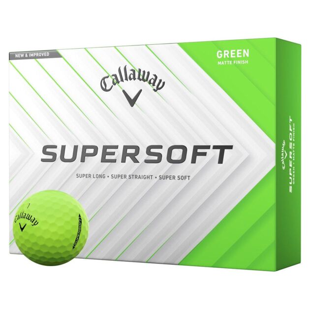 Мячи для гольфа Callaway Supersoft Green (12 штук)