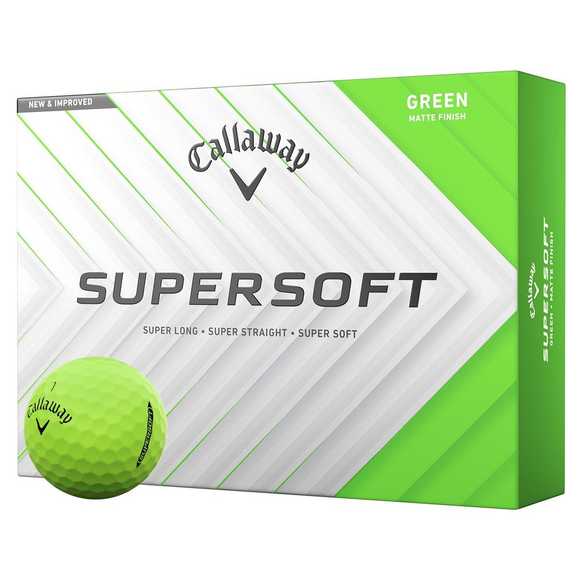 Мячи для гольфа Callaway Supersoft Green (12 штук)