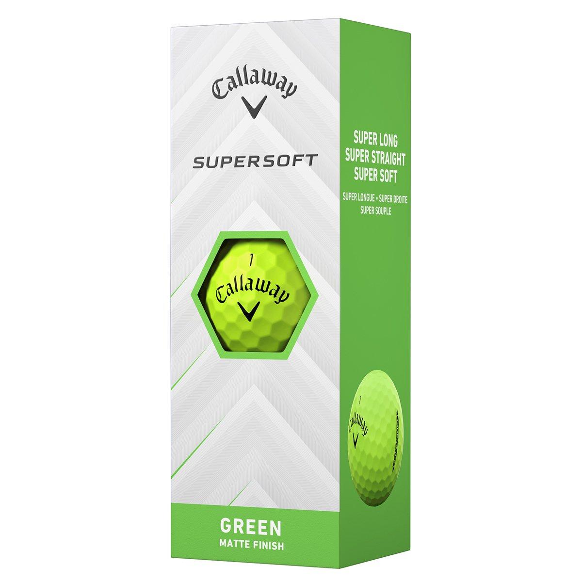 Мячи для гольфа Callaway Supersoft Green (12 штук) — изображение 2
