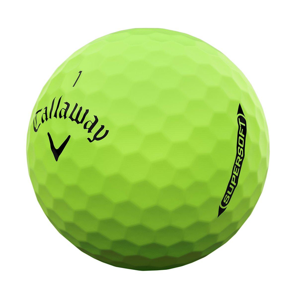 Мячи для гольфа Callaway Supersoft Green (12 штук) — изображение 3