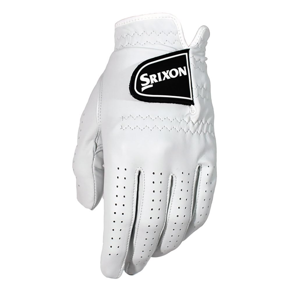 Мужская белая перчатка для гольфа Srixon Premium Cabretta Leather на левую руку, размер M