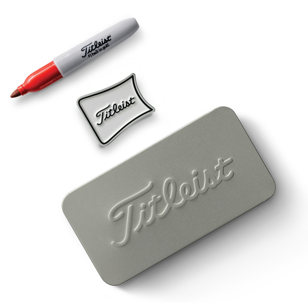 Titleist Ball Marker Tin Kit — набор для маркировки мяча