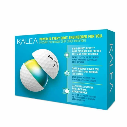 Упаковка женских мягких мячей для гольфа TaylorMade KALEA (12 штук)